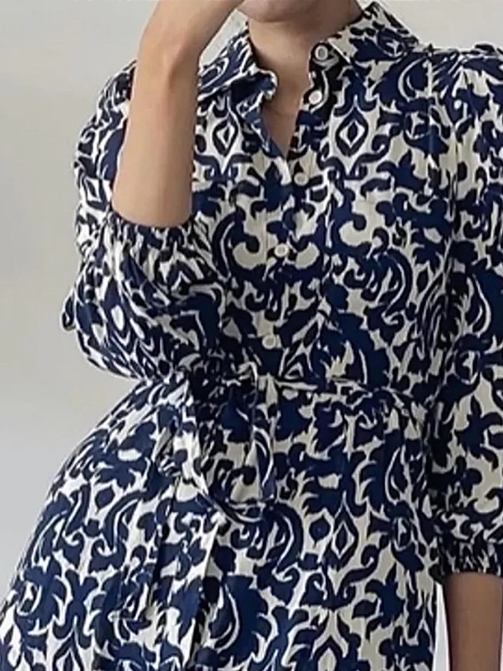 NWT Zara Emilie Midi Shirt Dress - Picture 3 of 11